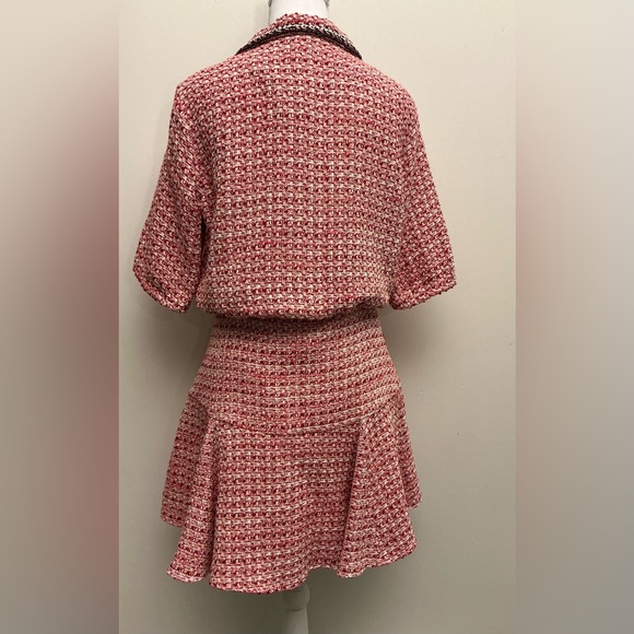MAJE SET  Pink Tweed Top & Skirt! - Picture 7 of 13